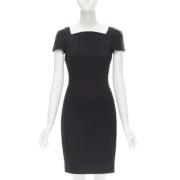 Pre-owned Wool dresses Versace Pre-owned , Black , Dames