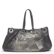 Pre-owned Leather shoulder-bags Valentino Vintage , Gray , Dames