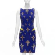 Pre-owned Silk dresses Versace Pre-owned , Blue , Dames