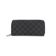 Pre-owned Coated canvas wallets Louis Vuitton Vintage , Black , Dames