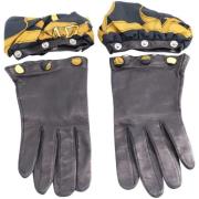 Pre-owned Leather gloves Hermès Vintage , Black , Unisex