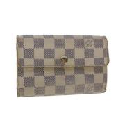 Pre-owned Canvas wallets Louis Vuitton Vintage , Beige , Dames