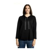 Stijlvolle Fleece Trui Marina Rinaldi , Black , Dames