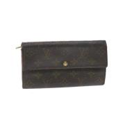 Pre-owned Canvas wallets Louis Vuitton Vintage , Brown , Dames