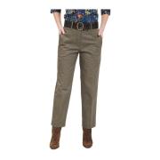 Reguliere Crop Chino Broek Nine In The Morning , Green , Dames