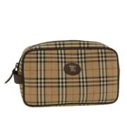 Pre-owned Fabric clutches Burberry Vintage , Beige , Dames