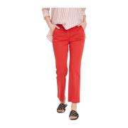 Stijlvolle Broek Via Masini 80 , Red , Dames