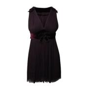 Pre-owned Polyester dresses Dolce & Gabbana Pre-owned , Purple , Dames