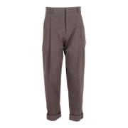 Pre-owned Cotton bottoms Hermès Vintage , Brown , Heren