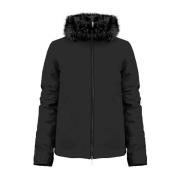 Winter Dames Bontjas RRD , Black , Dames