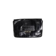 Pre-owned Leather clutches Anya Hindmarch Pre-owned , Black , Dames