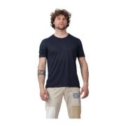 Klassieke Crew Neck T-Shirt Gran Sasso , Blue , Heren