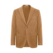 Stretch Katoenen K-Jacket Boglioli , Beige , Heren