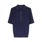 Klassieke Polo Shirt Aspesi , Blue , Dames
