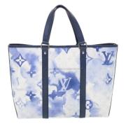 Pre-owned Canvas totes Louis Vuitton Vintage , Blue , Dames