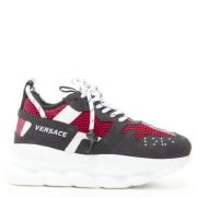 Pre-owned Fabric sneakers Versace Pre-owned , Black , Dames