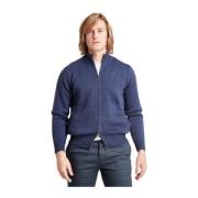 Merinos Full Zip Sweater Sonrisa , Blue , Heren