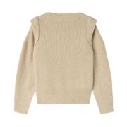 Luxe Crew Neck Sweater Dondup , Beige , Dames
