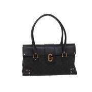 Pre-owned Canvas handbags Gucci Vintage , Black , Dames