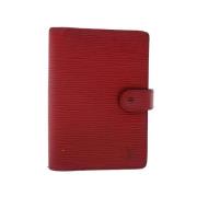 Pre-owned Leather home-office Louis Vuitton Vintage , Red , Unisex