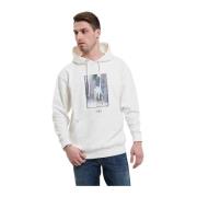 Klassieke Hoodie Throwback , White , Heren