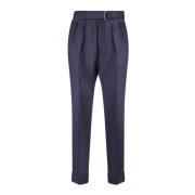 Geribbelde Broek met Taps Toelopende Pijpen Officine Générale , Blue ,...