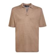 Polo Shirt Lardini , Brown , Heren