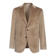 Beige elet Blazer Boglioli , Beige , Heren