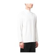 Lange Mouwen Mockneck T-Shirt Gebreid ERL , White , Heren