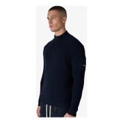 Gebreide Halfzip Trui voor Heren in Donkerblauw Quotrell , Blue , Here...