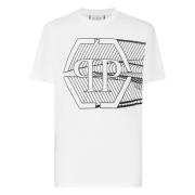 Stijlvolle T-Shirt voor Heren Philipp Plein , White , Heren