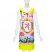 Pre-owned Viscose dresses Versace Pre-owned , Yellow , Dames