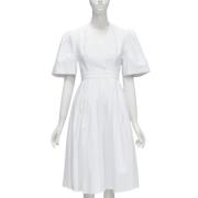 Pre-owned Cotton dresses Alexander McQueen Pre-owned , White , Dames