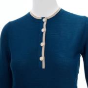 Pre-owned Wool tops Hermès Vintage , Blue , Dames