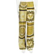 Pre-owned Silk bottoms Versace Pre-owned , Yellow , Dames