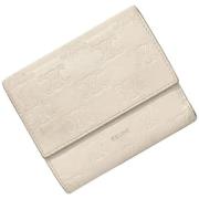 Pre-owned Leather wallets Celine Vintage , White , Dames