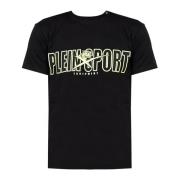 Klassiek Ronde Hals T-shirt Plein Sport , Black , Heren