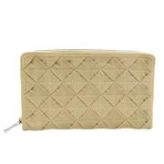 Vintage canvas portemonnee met stofzak Bottega Veneta Vintage , Beige ...