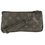 Tweedehands Leren Monogram Tassen Louis Vuitton Vintage , Brown , Dame...