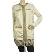 Pre-eigenaarpolyesterouterwear Moncler Pre-owned , Beige , Dames