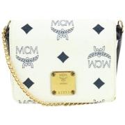 Pre-eigendom canvas crossbody-bags MCM Pre-owned , White , Dames