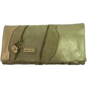 Pre-eigenaarleatherwallets Jimmy Choo Pre-owned , Green , Dames