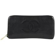 Italiaanse leren portemonnees, tweedehands, 7,5 lengte Chanel Vintage ...