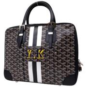 Vintage Documenthouder Goyard Vintage , Black , Dames