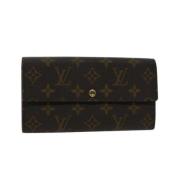 Pre-owned Canvas wallets Louis Vuitton Vintage , Brown , Dames