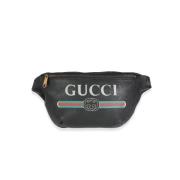 Pre-owned Leather crossbody-bags Gucci Vintage , Black , Dames