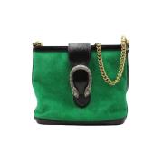 Pre-owned Suede gucci-bags Gucci Vintage , Green , Dames
