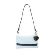 Pre-owned Leather crossbody-bags Dior Vintage , White , Dames