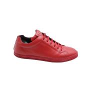 Pre-owned Leather sneakers Fendi Vintage , Red , Heren