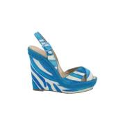 Pre-owned Sandalen Christian Louboutin Pre-owned , Blue , Dames